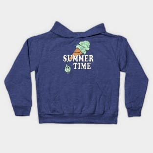 ICE CREAM SUMMER TIME Kids Hoodie